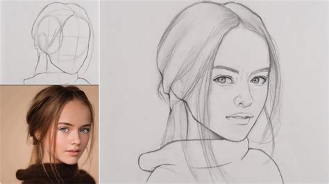 How To Draw A Girl Using Loomis Method For Beginners Youtube