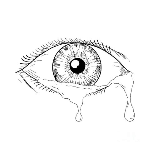 Drawings Of Crying Eyes Sad Eye Drawing At Getdrawings Free