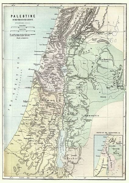 Map Of Palestine In Jesus Time