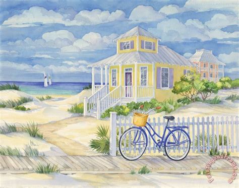 Paul Brent Beach Cruiser Cottage Ii Painting Beach Cruiser Cottage Ii