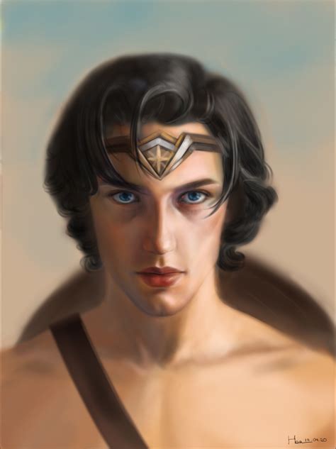 Artstation Draw Fan Art Wonder Woman Man Version