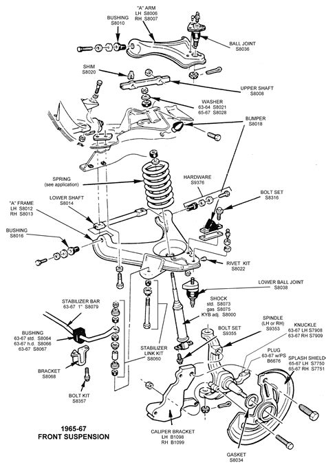 1965 Mustang Front Suspension Diagram