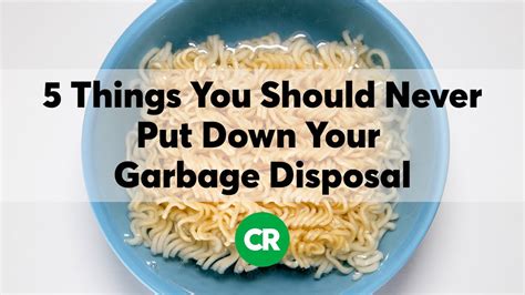Things You Should Never Put Down Your Garbage Disposal Youtube