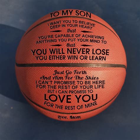 Best gifts to mom from son. To My Daughter I You From Mom Engraved Basketball Ball ...
