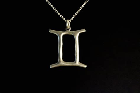 Gemini Jewelry Zodiac Jewelry Horoscope Sign Symbol Etsy Australia