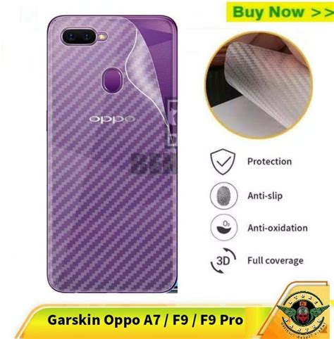 Jual Garskin Oppo A F F Pro Clear Carbon D Skin Back Case Sticker Premium Violette Design