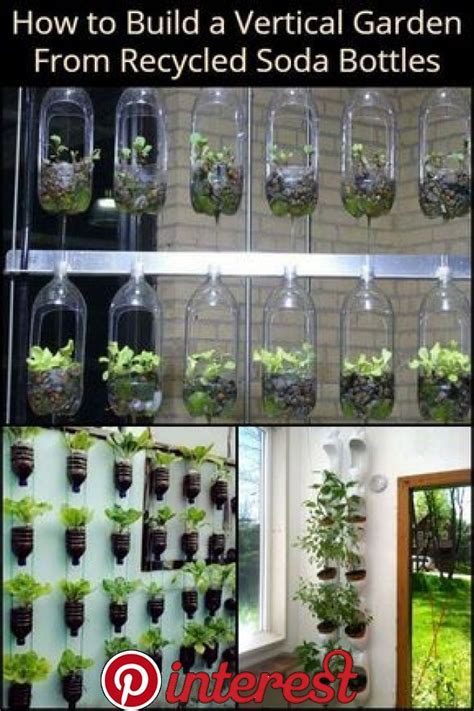 Build A Vertical Garden From Recycled Soda Bottles Build A Vertical