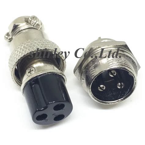 5pair10pcs Gx16 Gx16 3 3p 3pin 16mm Maleandfemale Wire Panel Connector Plug Circular Aviation