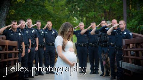 Fallen Officer S Wife Honored By Police Force In Maternity Photos Abc Raleigh Durham