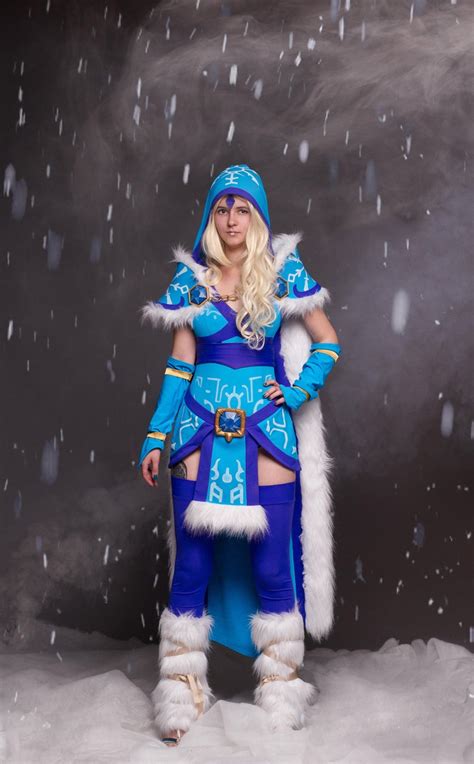 Crystal Maiden Cosplay Costume From Dota 2 Online Game Rylai Character