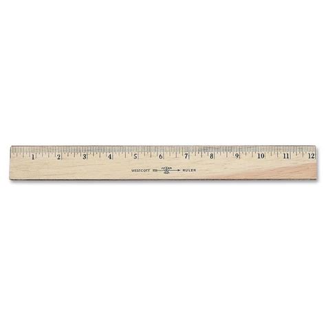 Westcott Ruler With Double Brass Edge 12 Inch 05221