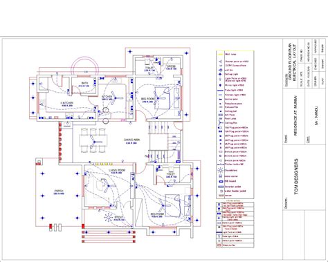 Electric Layout Plan Of House With Detail Dimension In Dwg File My