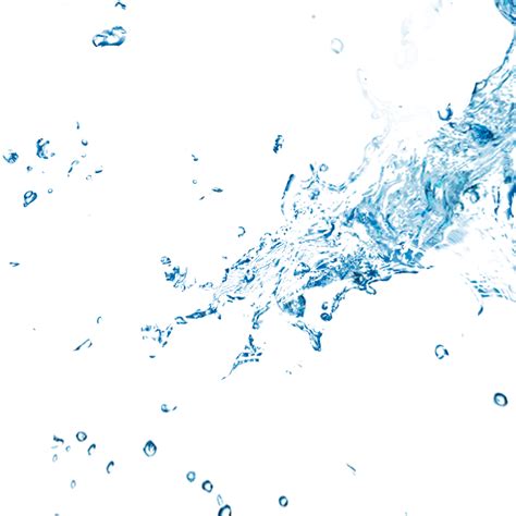 Blue Splash Water Splash Dynamic Splash Transparent Splash Waterdrop