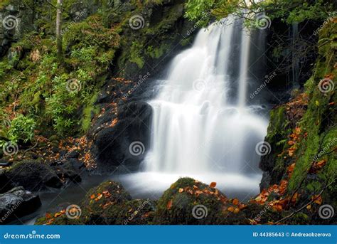 Waterfall Tobermory Stock Image Image Of River Moss 44385643