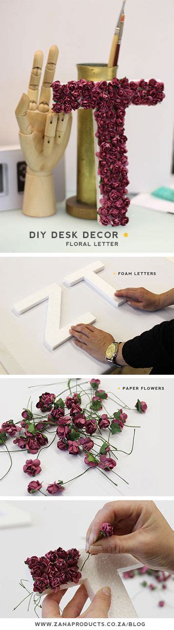 $20.40 quick view sale woman with flowers canvas wall decor 1 5 stars 5 (1) was: DIY Desk Decor - Floral Foam Letter (With images) | Floral foam letters, Diy desk decor, Diy desk