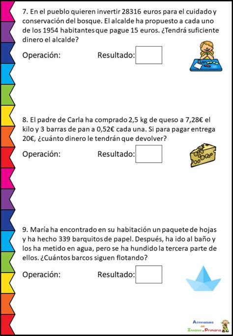 Colección De Problemas Matemáticos 4º Primaria