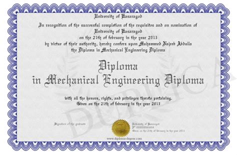 The mechanical engineering program at stevens strives to educate the complete engineer. in addition to our emphasis on scientific and engineering proficiency, we instill in our students the values of professionalism, leadership, entrepreneurship, and ethics. Diploma-in-Mechanical-Engineering-Diploma