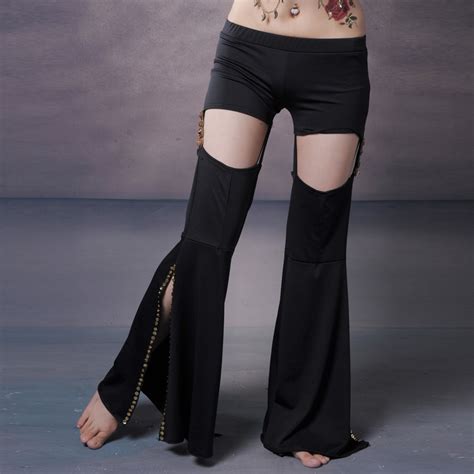 Buy Sexy Belly Dancing Pants Double Tribal Pants Performances Pants Black