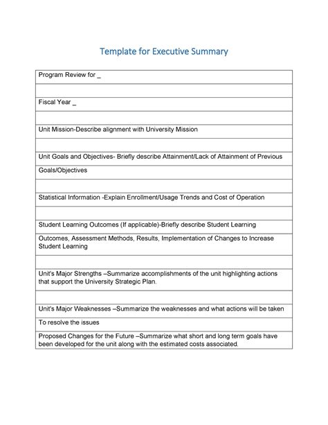 30 Perfect Executive Summary Examples And Templates Templatelab
