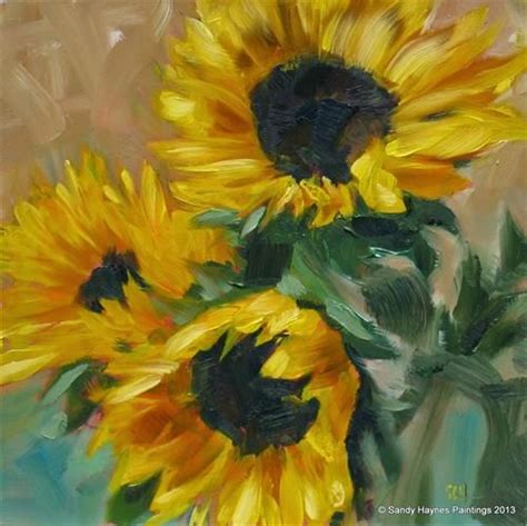 Daily Paintworks Original Fine Art Sandy Haynes Sunflower Art