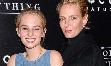 Uma Thurman Embraces Daughter Maya At The Theory Of Everything Premiere