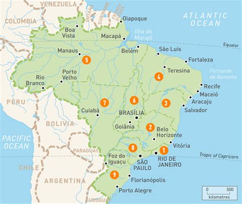 Brazil Map Physical Map Of Brazil Ezilon Maps Brazil Officially Images