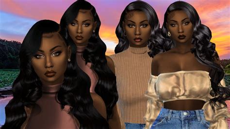 A Black Woman Adalyn Rowland The Sims 4 Create A Sim Sim Download