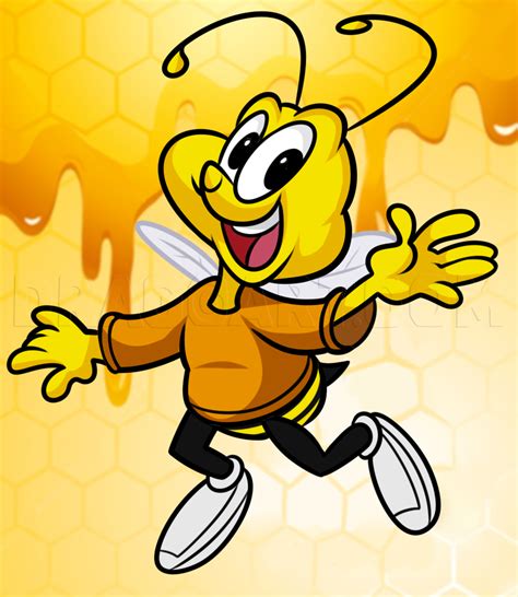 How To Draw Buzz Bee Cheerios Bee Step By Step Drawing Guide By