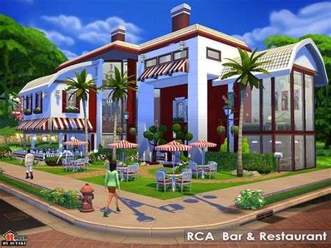 Rca Bar And Restaurant By Autaki At The Sims Resource Sims 4 Updates