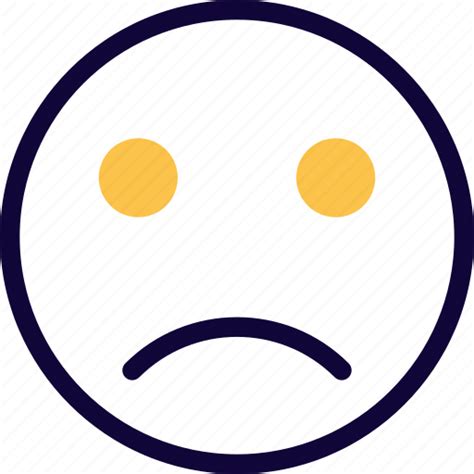Frowning Smiley Emoticon Emoji Icon Download On Iconfinder