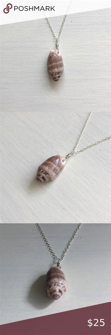 Hawaiian Conch Shell Sterling Silver Necklace