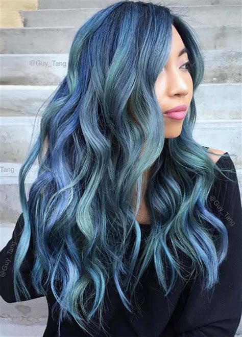 50 Magically Blue Denim Hair Colors You Will Love Fashion Daily