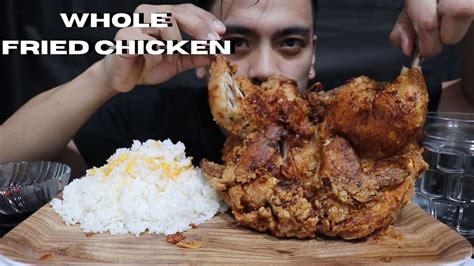 Whole Fried Chicken Mukbang Youtube