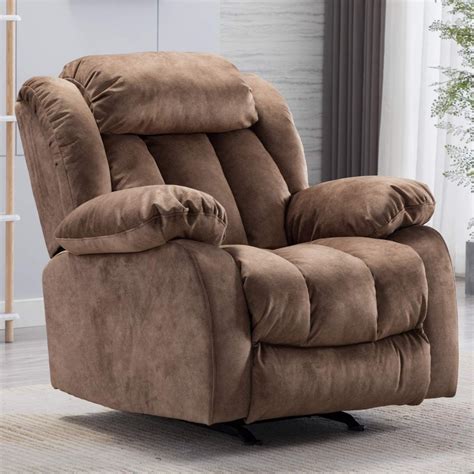 The most simple rocker recliner chairs are equipped with a mechanical device that controls the backrest and footboard. CANMOV Rocker Recliner Chairs for Living Room, Heavy Duty ...