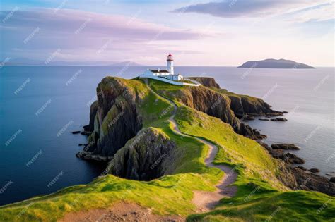 Premium Ai Image Skye Island Nest Point Lighthouse In Highland