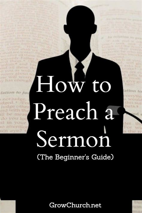 How To Preach A Sermon For Beginners First Time Bible Preaching