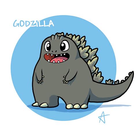 Chibi Godzilla By Andrea Verga On Deviantart