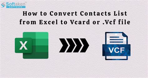 Convert Contacts List From Excel To Vcard Or Vcf File