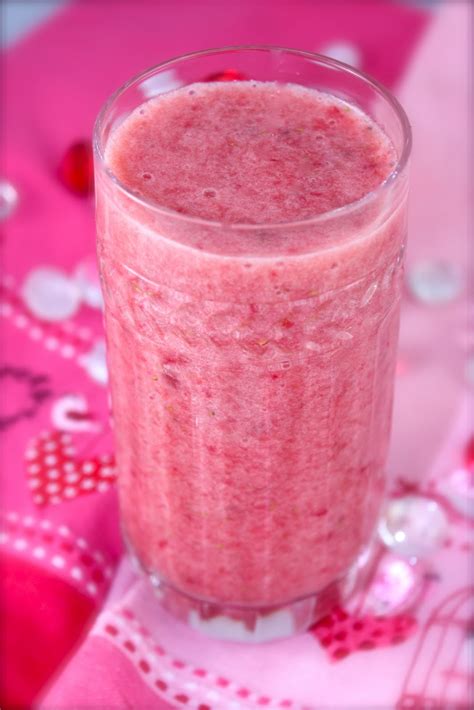 Valentines Strawberry Banana And Pineapple Smoothie