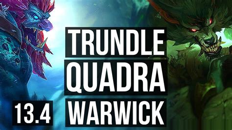 TRUNDLE Vs WARWICK TOP Quadra 1 0M Mastery Dominating KR Master