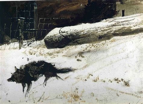 Wild Dog Study For Groundhog Day Andrew Wyeth