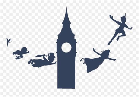 Peter Pan Silhouette Png Peter Pan Flying Silhouette Clipart Peter