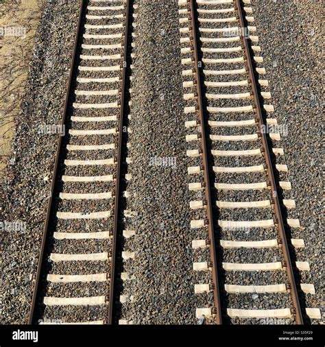 Railway Tracks Stock Photo Alamy