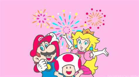 Super Mario Line Stickers The Three Stickers Where The Princess Is