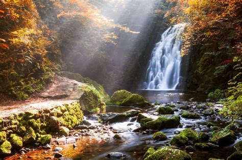 Silver stream waterfall in grand canyon of crimea. The Most Beautiful Waterfalls in Ireland