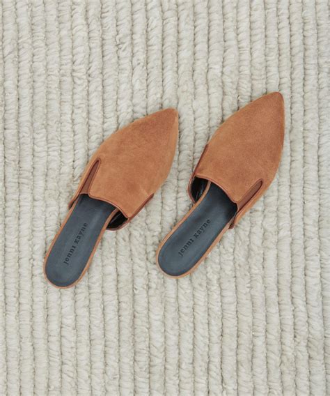 Suede Mule Saddle In 2020 Suede Mules Womens Flats Mules