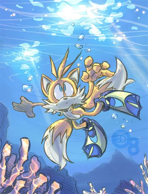 Polaris Hedgehog Art Underwater Cartoon Sonic Fan Art