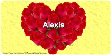 Alexis Hearts Greetings Cards For Love For Alexis