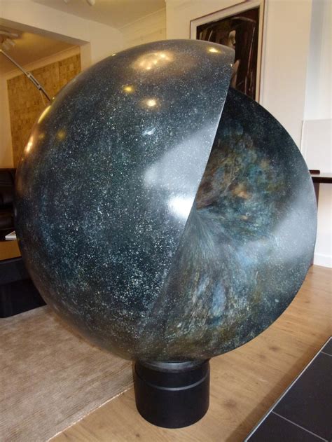 Contemporary Abstract Four Dimensional Sphere In Bronze By Samvado Image 4