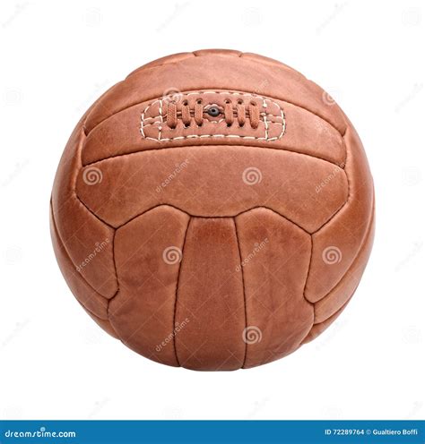 Vintage Soccer Ball Stock Photo Image Of Soccer Handmade 72289764
